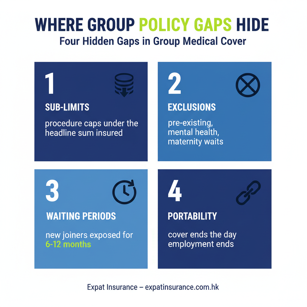 Where group medical plans typically fall short