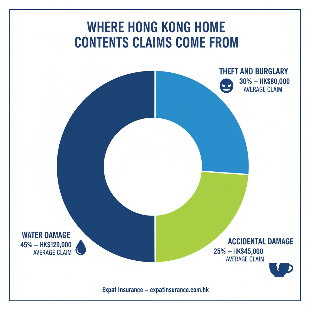 Top Three Causes of Home Contents Claims in Hong Kong